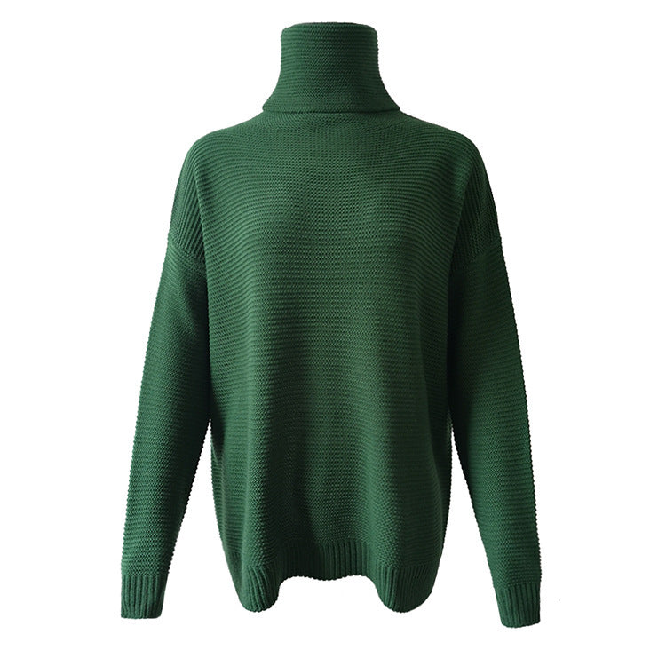 Chunky knit sweater for women with a turtleneck and relaxed fit Lune London