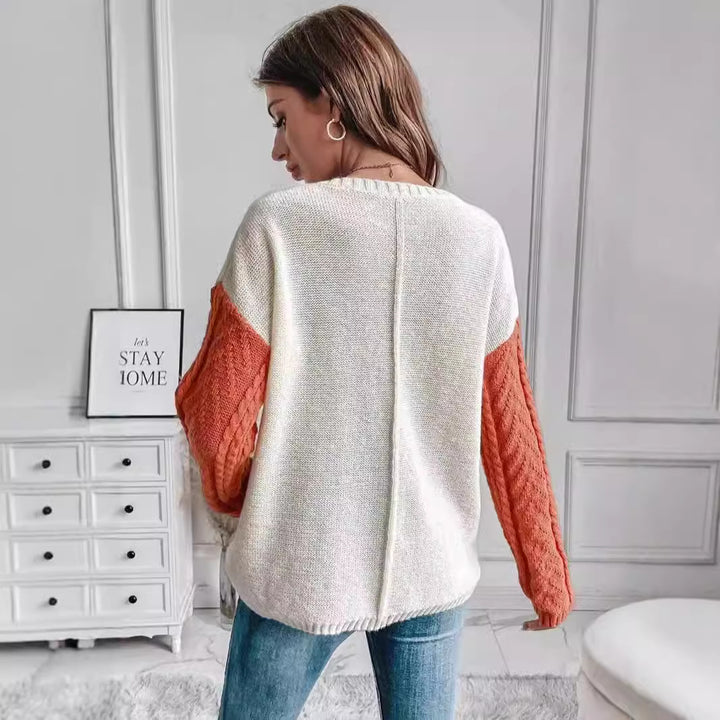 Casual knit sweater for women with asymmetrical design Lune London