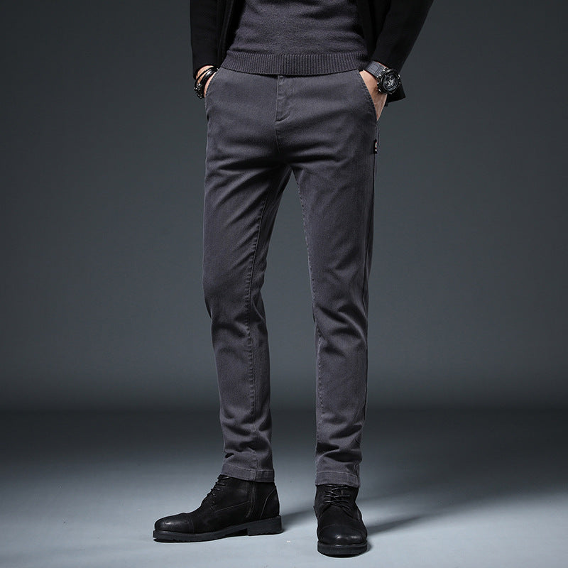 Slim-fit leisure pants for men with elastic waistband and practical pockets Lune London