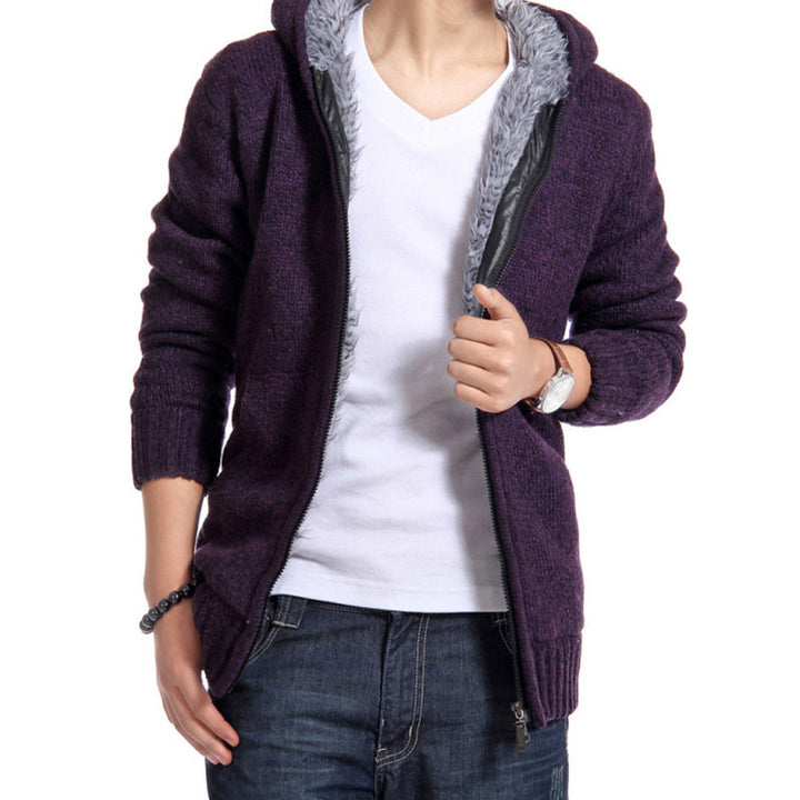 Cozy knit jacket for men with high-quality inner lining Lune London