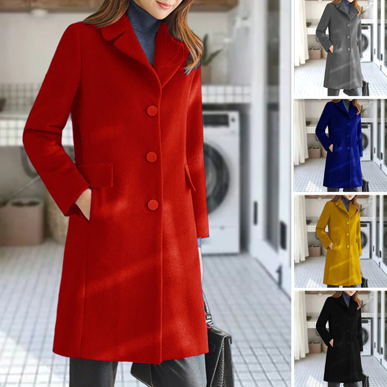 Ladies classic wool coat Lune London