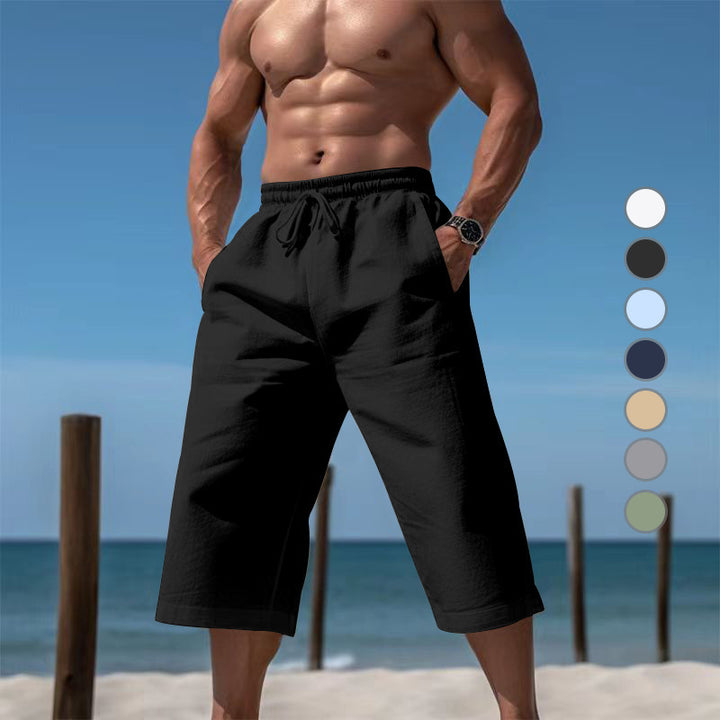 Casual beach shorts for men with elastic waistband and practical side pockets Lune London