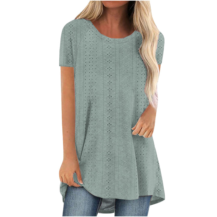 Ladies Top Tunic with breathable perforated pattern Chic and Style
