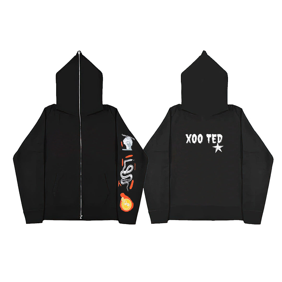 Design hoodie for women with graphic print and pockets Lune London