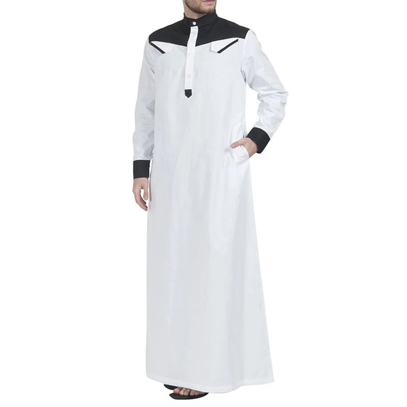 Men's traditional long dress with modern collar and practical pockets Lune London