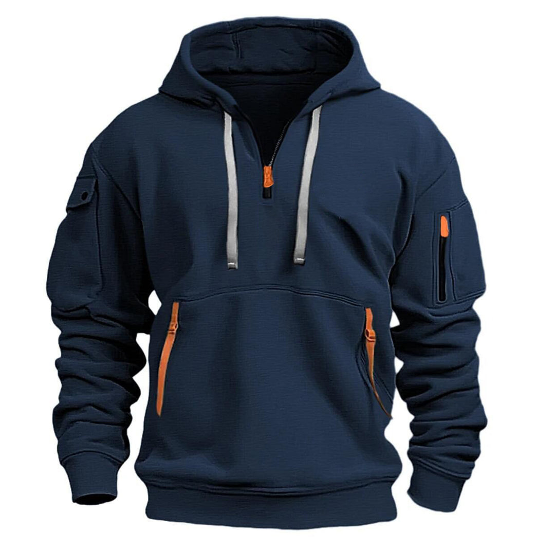 Men's casual hoodie with practical zip pockets Lune London