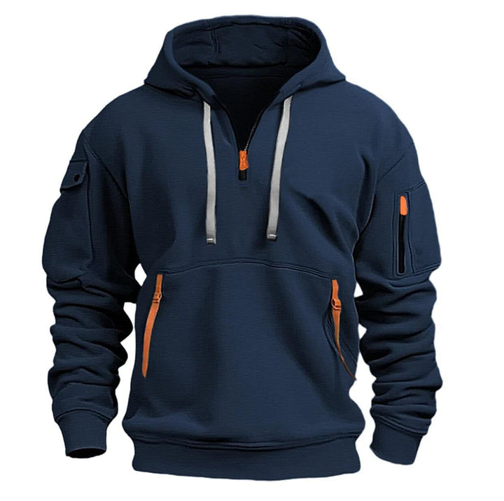 Men's casual hoodie with practical zip pockets Lune London