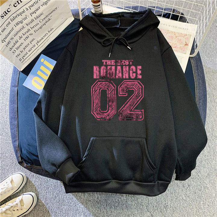 Women's casual hoodie with stylish print Chic & Stil