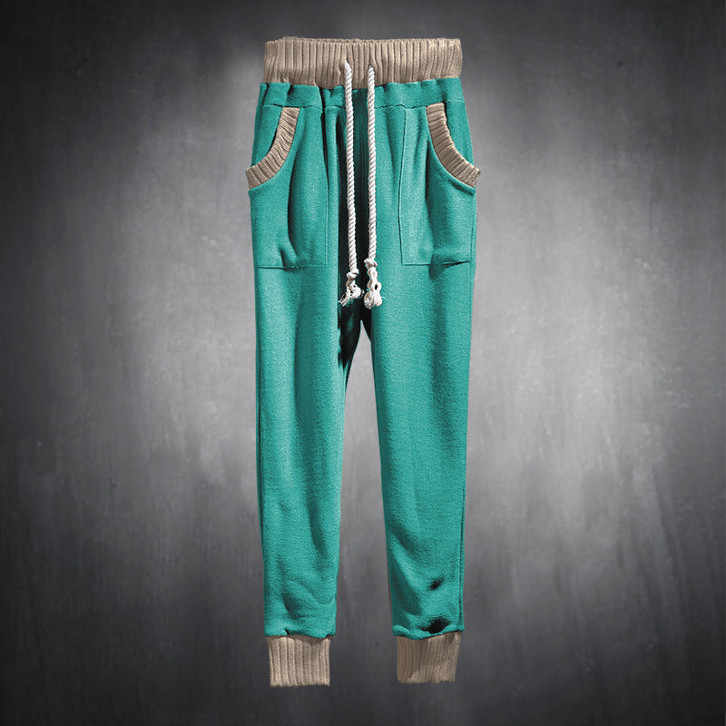 Casual men's jogger pants with side pockets and elastic waistband Lune London