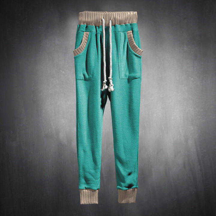 Casual men's jogger pants with side pockets and elastic waistband Lune London