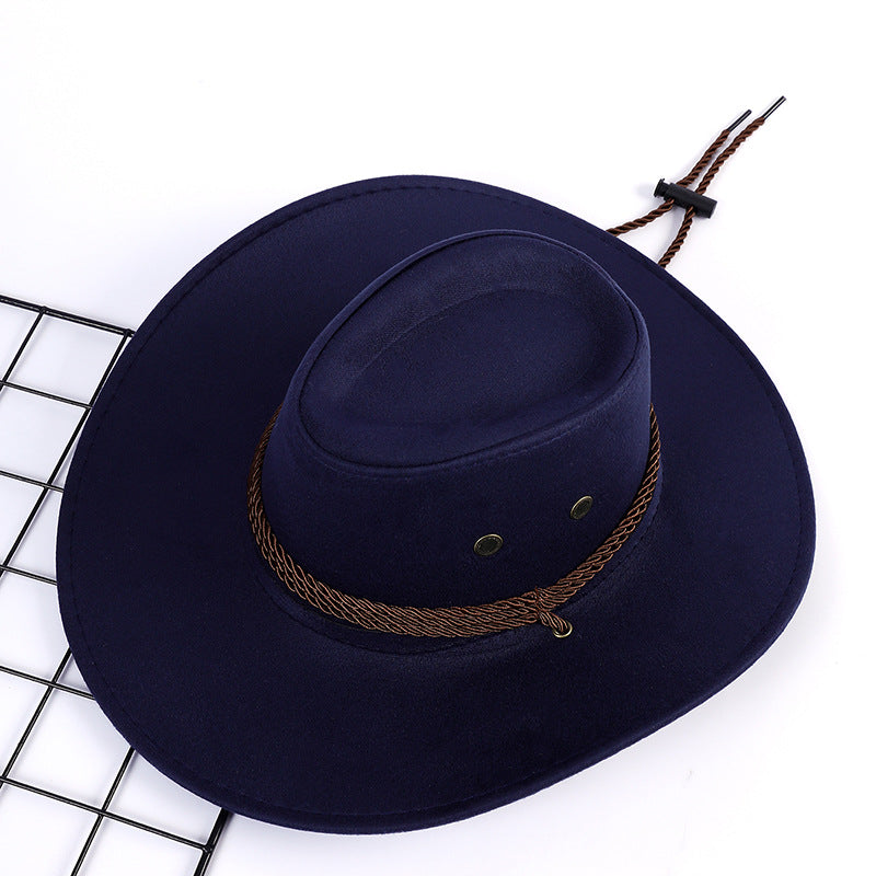 Ladies Outdoor Cowboy Hat Made of Soft Microfiber Suede with Drawstring Lune London