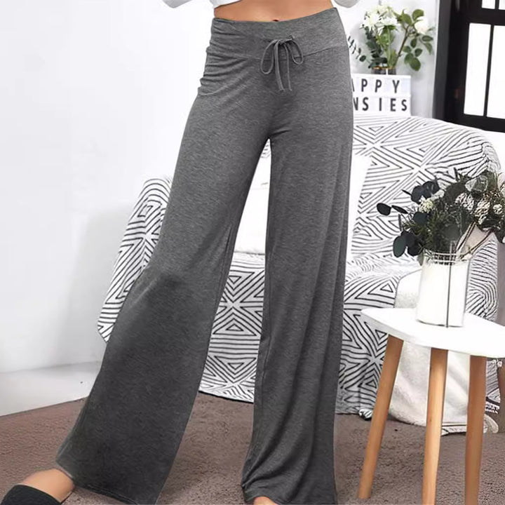 Loose leisure trousers for women with elastic waistband and adjustable drawstring Lune London