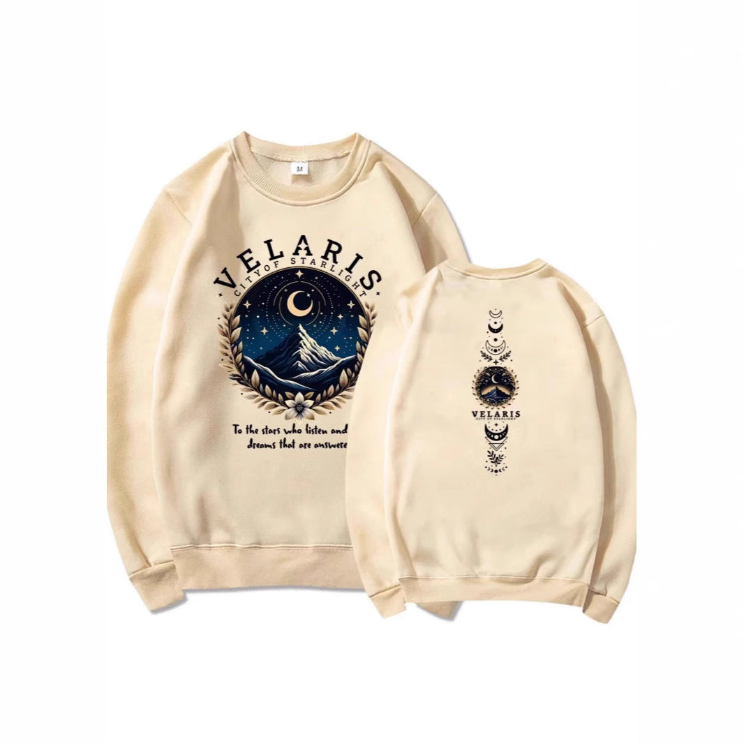 Women's sweatshirt with artistic night sky motif Chic & Stil