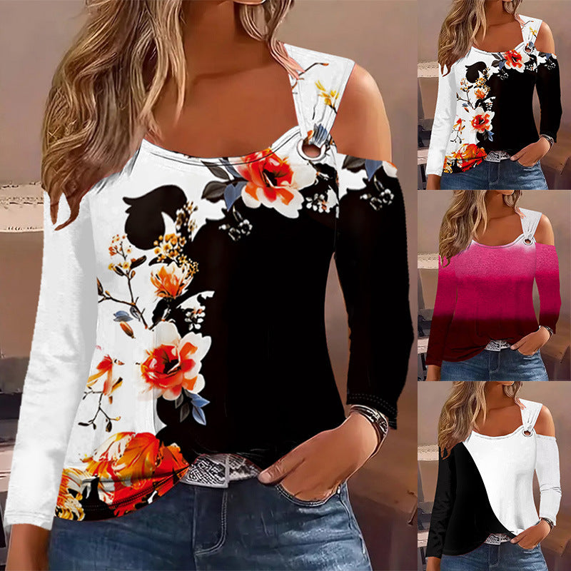 Women long sleeve top with cut-out details and asymmetrical design Lune London