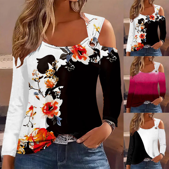 Women long sleeve top with cut-out details and asymmetrical design Lune London