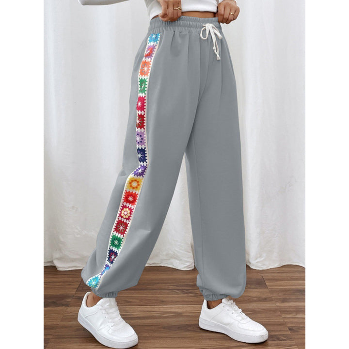 Lune London women's sporty leisure pants with colorful stripes