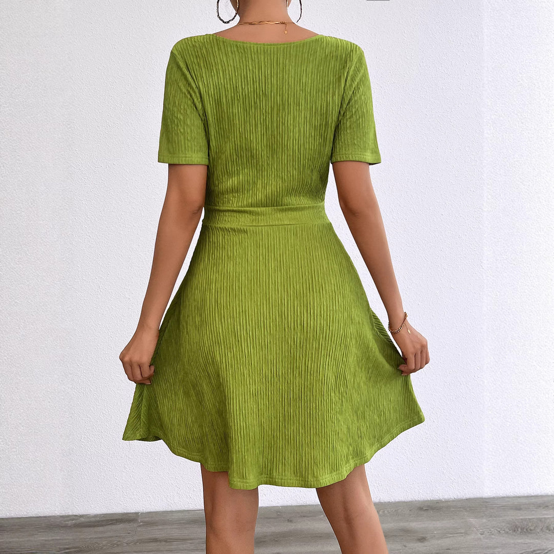 Wrap dress for women with V-neck and fluid fabric Chic & Stil
