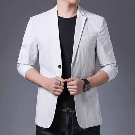 Casual blazer for men in textured fabric Lune London