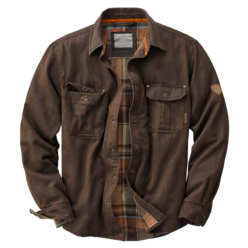 Functional flannel shirt for men with a practical pocket layout and an attractive checkered design Lune London