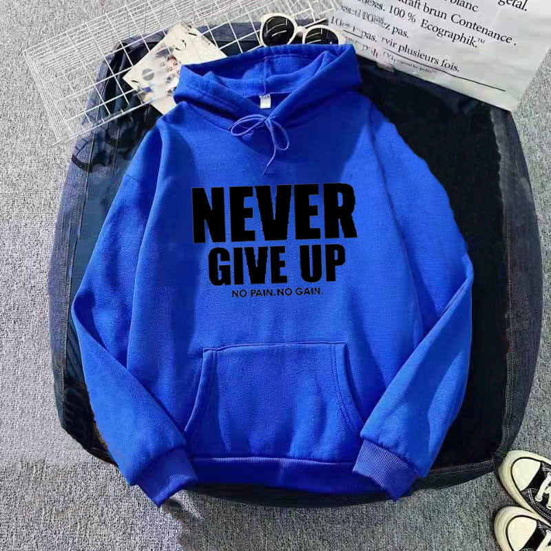 Women's hoodie with motivating lettering Chic & Stil 1772613019