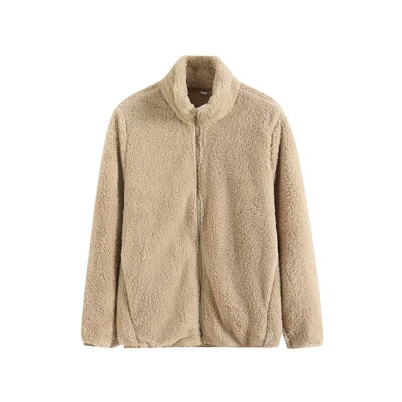 Veste en polaire pour femme avec col haut et doublure intérieure douce Chic & Stil