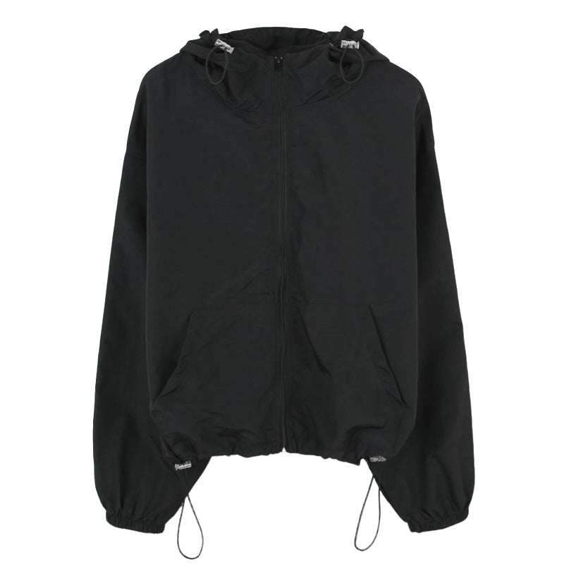 Veste coupe-vent légère pour femme avec cordon de serrage réglable Chic & Stil