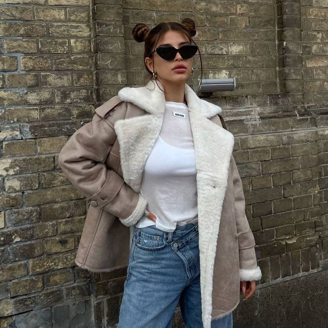 Ladies elegant oversized coat Lune London