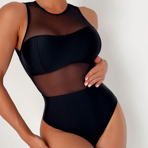 Lune London high-neck sports swimsuit for women