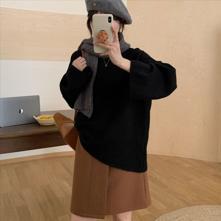 Pull en tricot surdimensionné pour femmes avec coupe large et matériau fin Chic & Stil