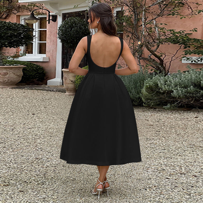 Women Classic A-line Midi Dress Lune London