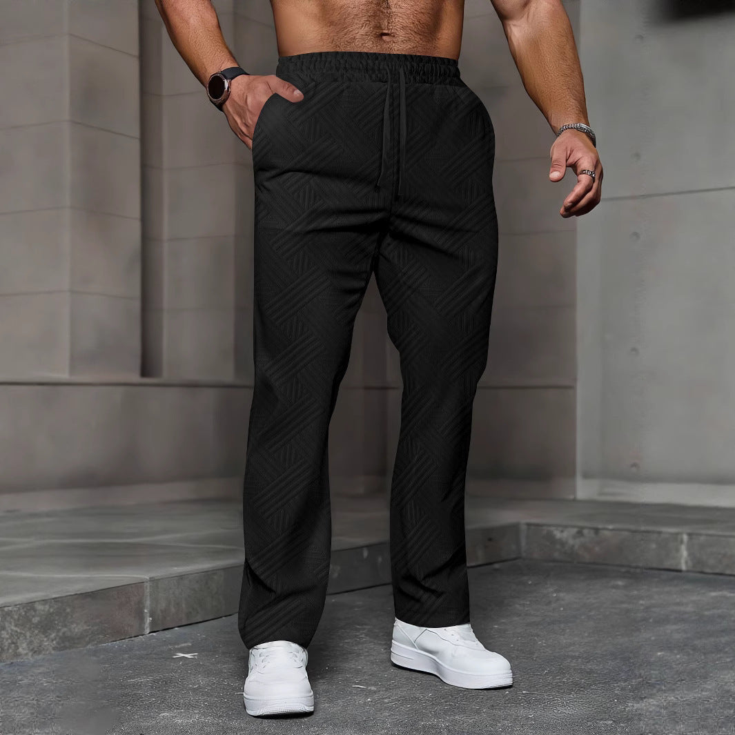 Comfortable sporty jogging pants for men with elastic waist and structured design Lune London