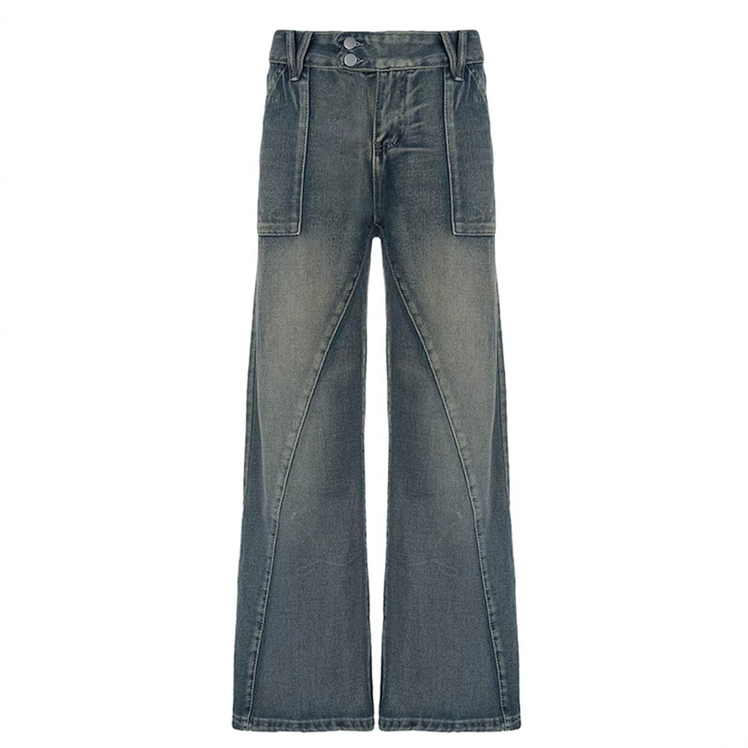 Women's wide jeans with a casual cut and unique design Lune London