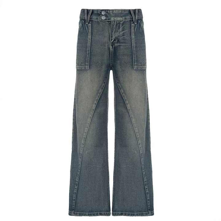 Women's wide jeans with a casual cut and unique design Lune London