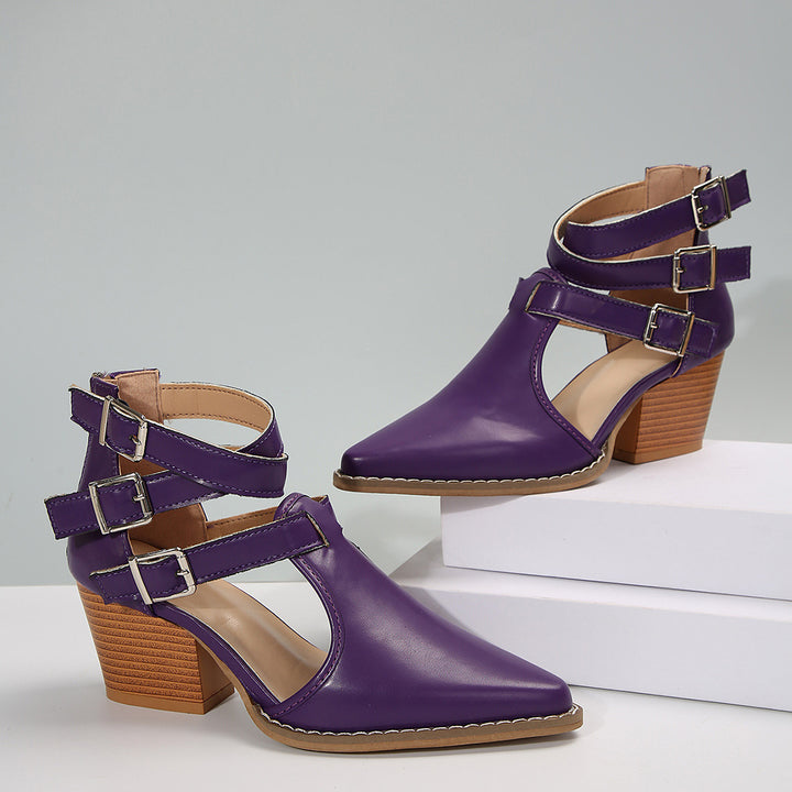 Ladies Elegant Ankle Boots with Chic and Stylish Adjustable Straps
