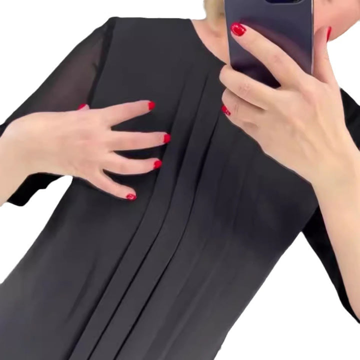 Robe élégante pour femmes avec manches transparentes volantes Chic & Stil