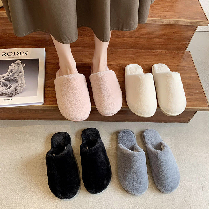 Lune London | Women's Fluffy Slippers Made of Soft Plush Material