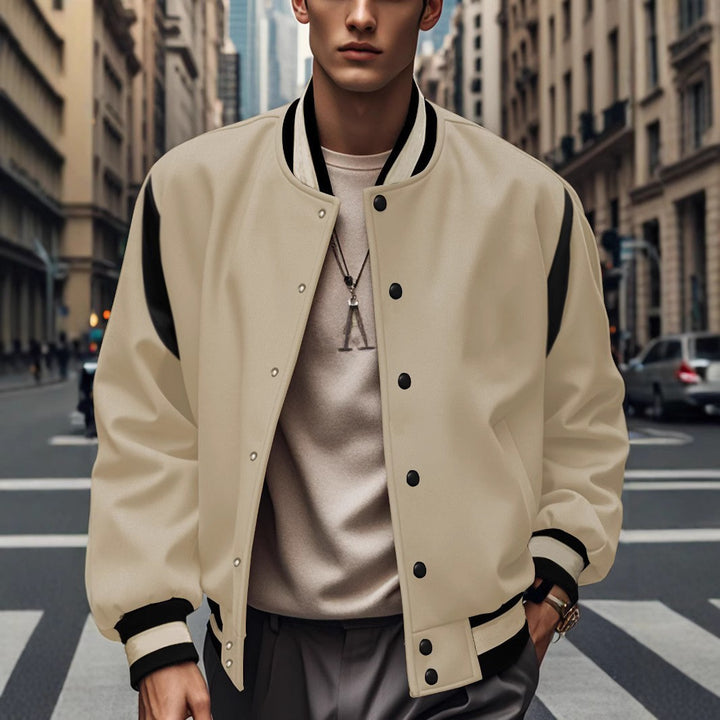 Men's bomber jacket with contrasting sleeves Lune London