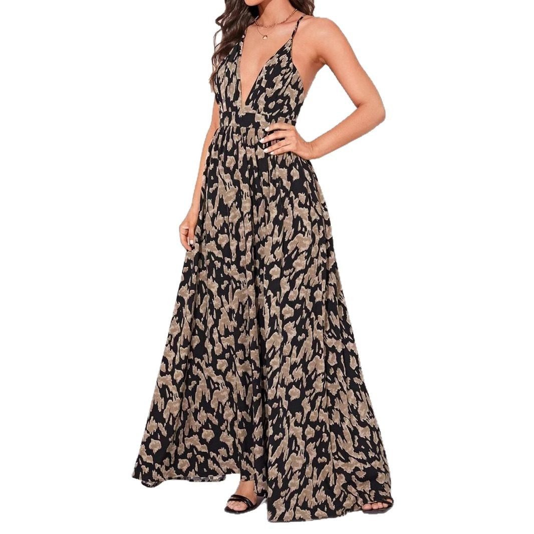 Ladies beautiful chic and stylish maxi dress with ruffles
