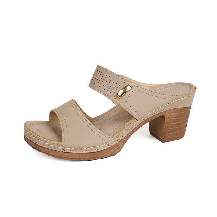 Women Elegant Heeled Sandals Lune London