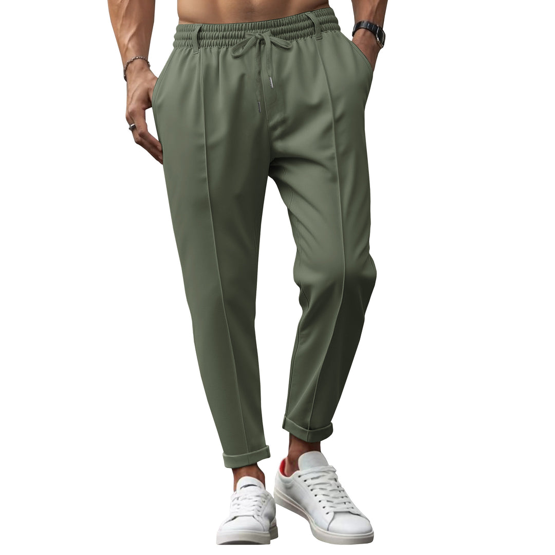 Elegant chino pants for men with elastic waist and side pockets Lune London