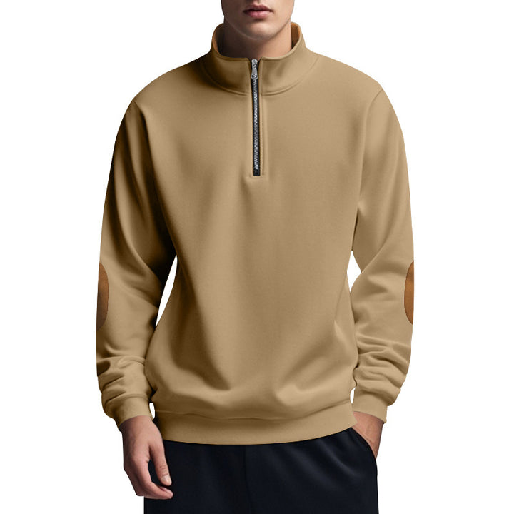 Men's functional pullover with high collar and zipper Chic and style