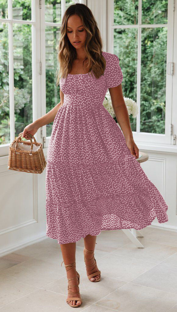 Lune London Layered Floral Midi Dress for Women