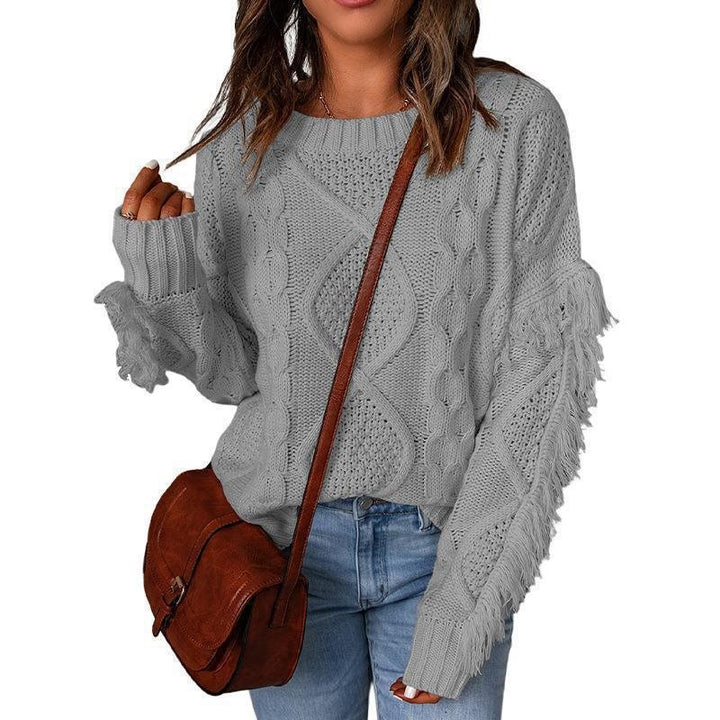 Woman's sweater with textured knit Lune London