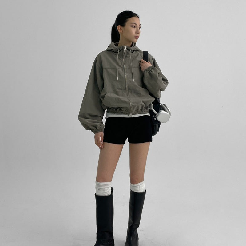 Women's Sporty Jacket with Short Pants Chic & Stil