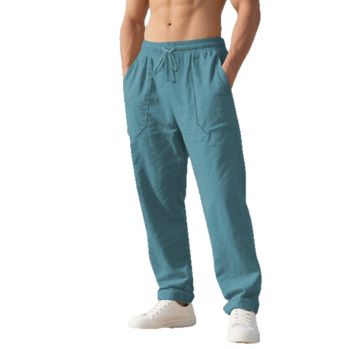 Casual cargo pants for men with side pockets and adjustable waist Lune London