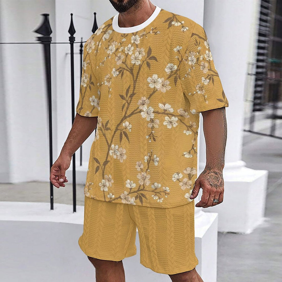 Casual men's set with floral print Lune London
