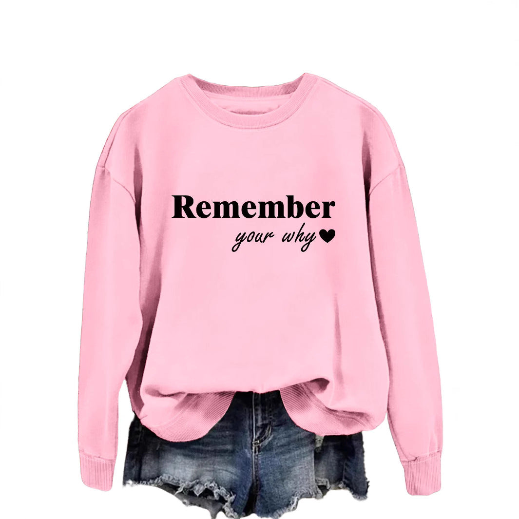 Sweatshirt femme avec impression motivationnelle et coupe décontractée Chic & Stil
