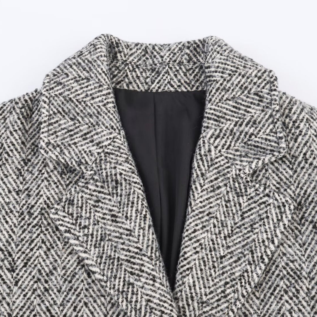 Manteau en laine oversize classique pour femmes Chic & Stil