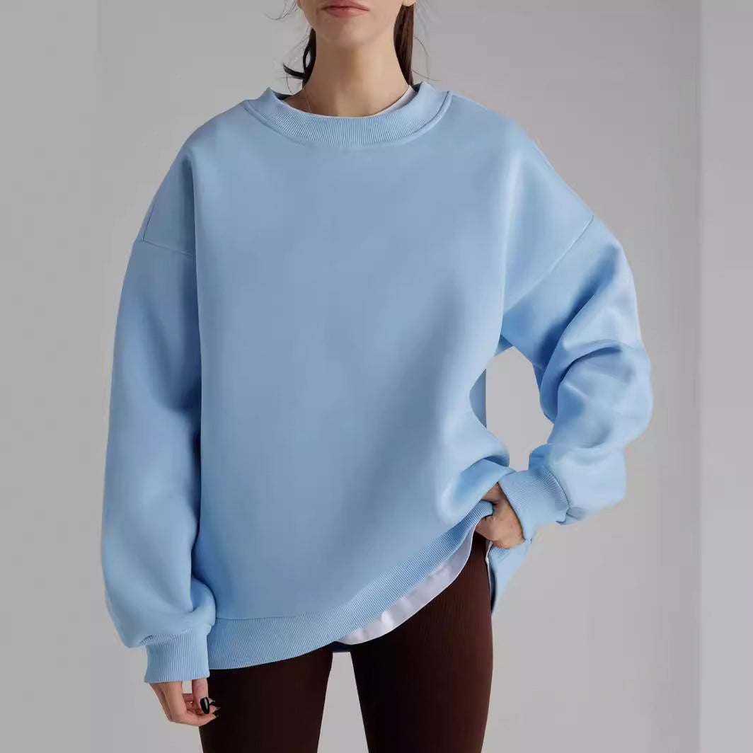 Women's casual sweatshirt with wide shoulders and soft lining Lune London