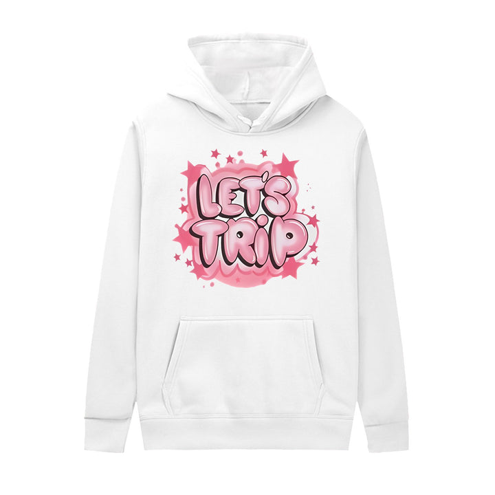 Women's hoodie with stylish graffiti print and comfortable fit Chic & Stil